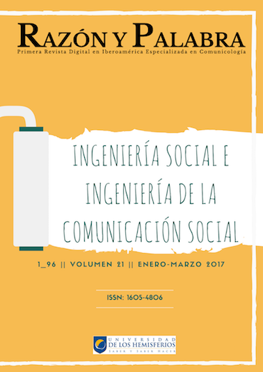 					Ver Vol. 21 Núm. 1_96 (2017): Ingeniería social e ingeniería en comunicación social
				