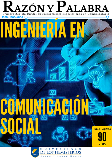 					Ver Vol. 19 Núm. 2_90 (2015): Ingeniería en Comunicación Social
				